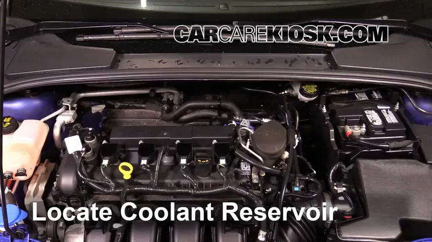 2015 Ford Focus Titanium 2.0L 4 Cyl. FlexFuel Sedan Refrigerante (anticongelante) Agregar refrigerante